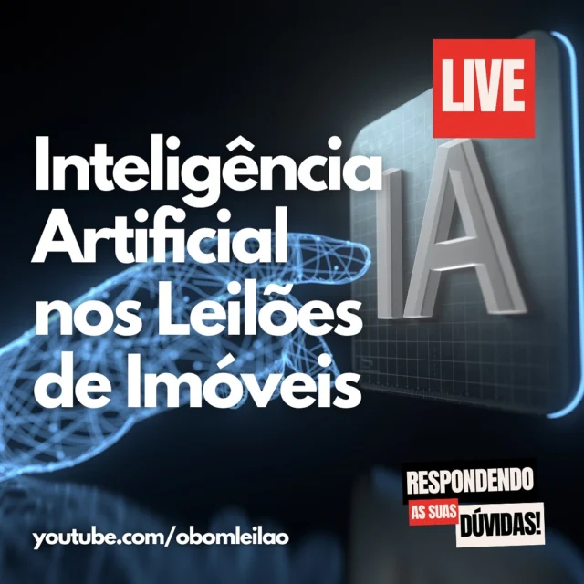 Se liga! 🤯 A Inteligência Artificial já está revolucionando os leilões de imóveis, e você não pode ficar de fora dessa! 🚀 Quer aprender como usar a tecnologia a seu favor e arrematar imóveis com grandes descontos? Então cola com a gente hoje às 20h no canal O Bom Leilão no YouTube! 🎥💰
🔗 Link na bio!